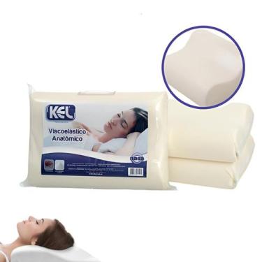 Imagem de Travesseiro Nasa Viscoelástico Anatômico Confortável Kel
