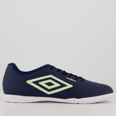 Imagem de Chuteira Umbro Class Footballer Futsal Marinho e Verde-Masculino