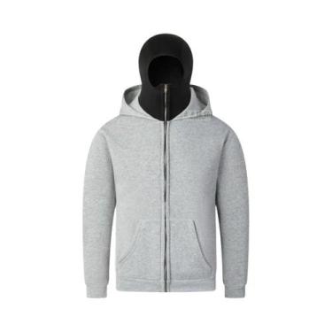 Imagem de Moletom Unissex Com Capuz Duplo Balaclava Y2K Gótico Harajuku, Suéter 