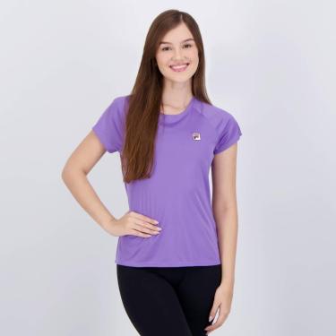 Imagem de Camiseta Fila Tennis Basic Feminina Lilás-Feminino