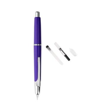 Imagem de Caneta-tinteiro Moonman A2 Leve Com Pena EF 0.4mm E Conversor De Tinta