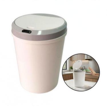 Imagem de Lixeira Automática 12l Sensor Proximidade Cozinha Banheiro Branco - Ka