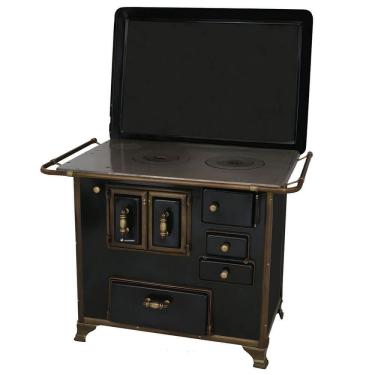 Imagem de Fogão A Lenha Venâncio Barroco Preto Gabinete Nº03 Lado Esquerdo Com Tampa Fl3gbrcx