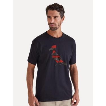 Imagem de Camiseta Reserva Masculina Estampada Pica Pau Urubu Preta-Masculino