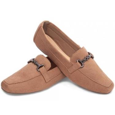 Imagem de Sapato Mocassim Social Camurça Bico Alongado-Feminino