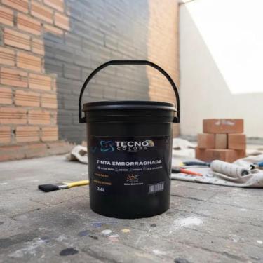 Imagem de Tinta Emborrachada Uso Externo E Interno 3,6 litros - Tecno Colors, Pa