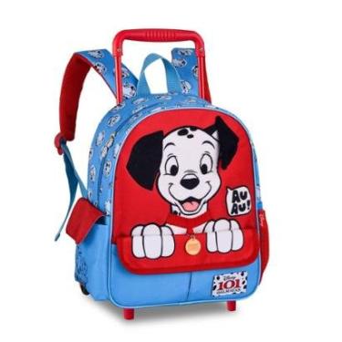 Imagem de Mochila Rodinhas 101 Dálmatas Bolsa Infantil Meninos Cachorro-Unissex