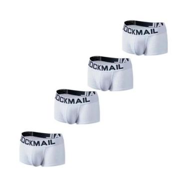 Imagem de Cuecas Boxer Masculinas Em Malha Respirável, Pacote Com 4 Peças, Jockm