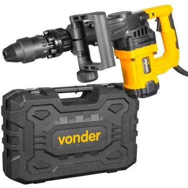 Imagem de Martelete Rompedor SDS MAX 1300W 15 Joules MRV 1315N VONDER, Preto e A