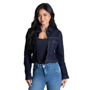 Imagem de Jaqueta Jeans Sawary - 282528 - Azul médio GG-Feminino