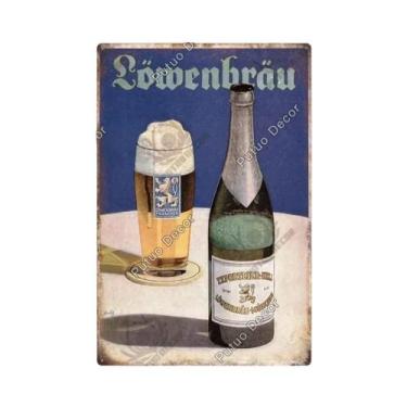 Imagem de Placa De Metal Vintage Da Marca De Cerveja Alemã Putuo Para Decoração 