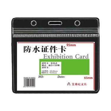 Imagem de Porta-Crachás E Cartões De Identificação Em PVC Transparente Impermeáv