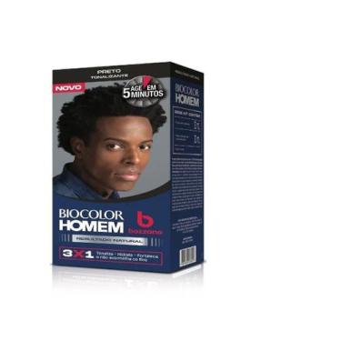 Imagem de Tintura Permanente  Biocolor Homem Preto