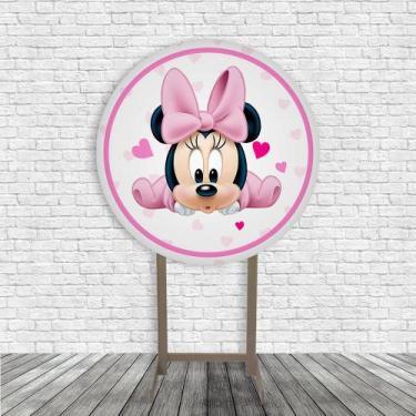 Imagem de Capas Painel Redondo Painel Minnie Mouse - Genérica