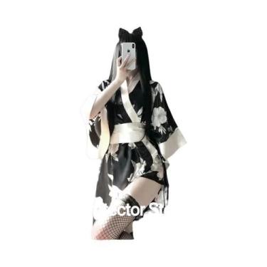 Imagem de Lingerie Sexy Feminina Estilo Quimono Japonês, Fantasia De Cosplay, Ro