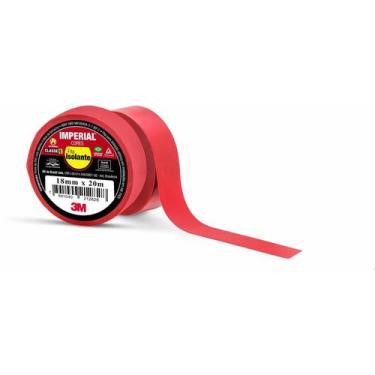 Imagem de Fita Isolante 18MMX10M Imperial Vermelho 3M              