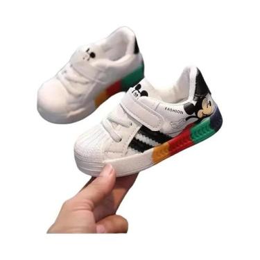 Imagem de Tênis Esportivos Disney Mickey Para Meninos E Meninas, Sapatos Casuais