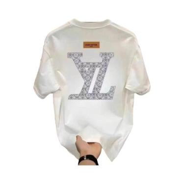 Imagem de Camiseta Masculina De Algodão De Alta Qualidade Com Gola Redonda E Man