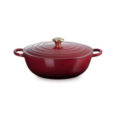 Imagem de PANELA MARMITA LE CREUSET SIGNATURE FERRO ESMALTADO 28CM VERMELHO RHONE 21114289490441
