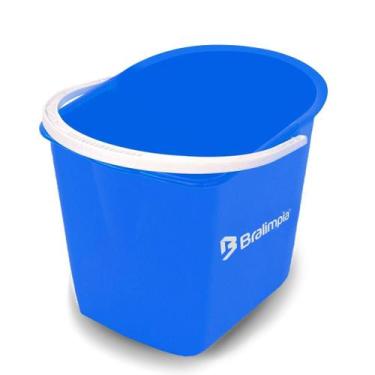 Imagem de Balde Mopinho 12 Litros Sem Espremedor Azul Bralimpia