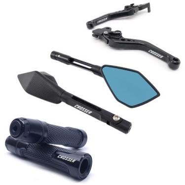 Imagem de Manete Manopla Retrovisor Crosser 150 Disco Gravado a laser - NoBrand,