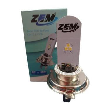 Imagem de Lampada farol led h4 plasmoto titan125-150-160/ybr/factor - IMPORTADO