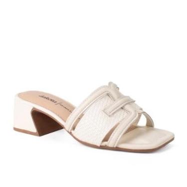 Imagem de Tamanco Dakota de Salto Bloco Metalizado Feminina Y9491-Feminino