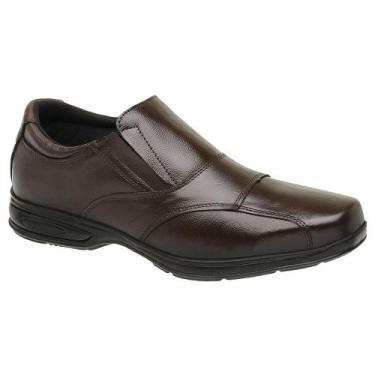 Imagem de Sapato Social Casual Masculino Conforto Ortopédico Antistress Macio Em