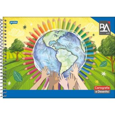 Imagem de Caderno de Desenho Universitário Basic ART 48 Folhas Espiral Horizonta