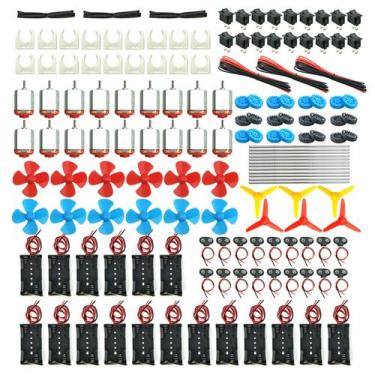 Imagem de Kit de motores DC EUDAX 18 Set Mini Motor Elétrico Hobby 3V-12V