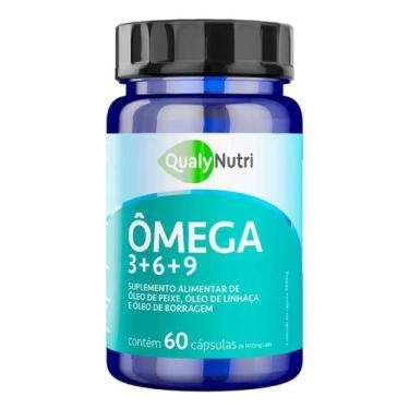 Imagem de Ômega 3 6 9 1000mg 60Caps QualyNutri Óleo Peixe Linhaça Puro