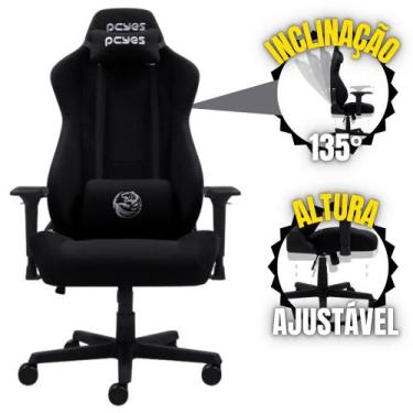 Imagem de Cadeira Gamer Mad Racer V8 Turbo Pcyes V8TBMADBC de Alta Resistência A