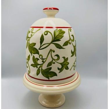 Imagem de Porta Panetone / Boleira 37x23cm com Pitoco Ornamentado  Luiz Salvador
