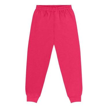 Imagem de Calça Moletom Infantil Menina Kely Kety, Rosa, 10