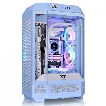 Imagem de Gabinete Gamer Thermaltake The Tower 300 Hydrangea Blue, Micro Tower, 