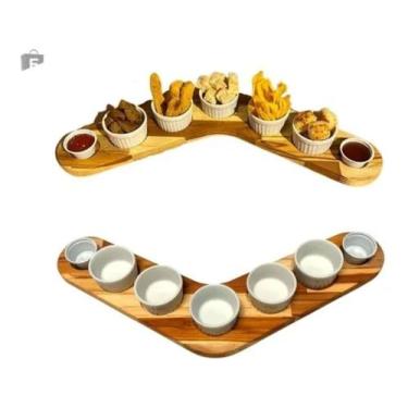 Imagem de Fondue 2un Boomerang Aperitivo Petisqueira Presente Pais - Lapis e Cor
