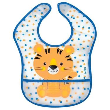Imagem de Babador com Bolso Tigrinho Pega Migralhas para Bebê - Buba