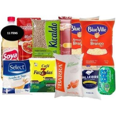 Imagem de Cesta Básica De Alimentos Familia 11 Itens Doação - Higipack