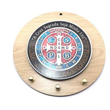 Imagem de Porta Chaves De Parede Medalha de São Bento - FORNECEDOR 2