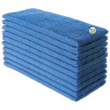 Imagem de Kit 10 Unidades Fibra Azul de Limpeza Macia Leve British Sem Riscos 26