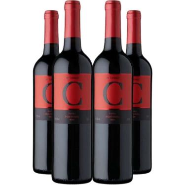 Imagem de Kit 4 Garrafas Vinho Tinto Meio Seco Dão Portugal Cabriz Terras da Beira Touriga Nacional Tinta Roriz Rufete 750ML