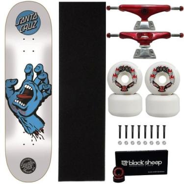 Imagem de Skate Santa Cruz Montado 8.0 Truck Gingo 139 Roda Next 57mm Cor:Branco