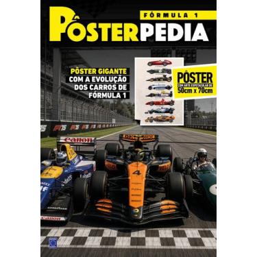 Imagem de Pôsterpedia - Evolução dos Carros da Formula 1 - Sem dobras - editora 