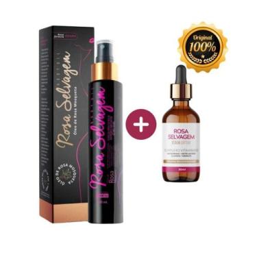 Imagem de Kit Sérum Lifting e Óleo Corporal de Rosa Mosqueta Rosa Selvagem