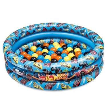 Imagem de Piscina Bolinhas Inflável Hot Wheels com 25 Bolinhas Fun, Unica