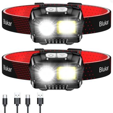 Imagem de Farol Blukar LED recarregável 2000L à prova d'água, pacote com 2