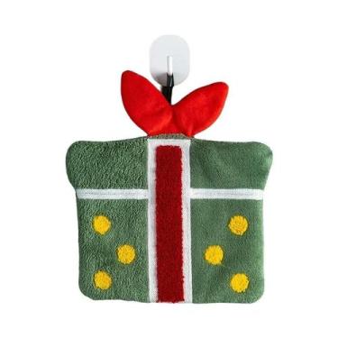 Imagem de Toalhas De Mão Super Absorventes De Coral Fleece, Toalhas De Natal Com