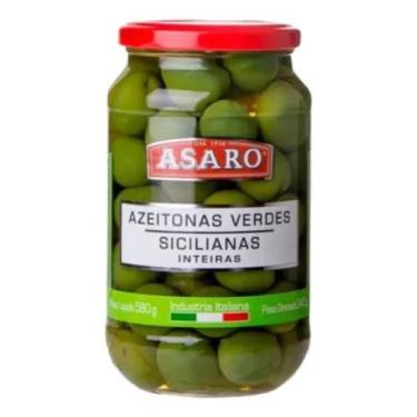 Imagem de Azeitona Verde Siciliana Inteira Asaro 340g
