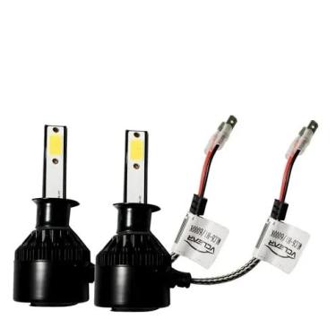 Imagem de Super Led H1 Alta Ou Baixa C6 Vclear 6000k Sem Corte De Fios