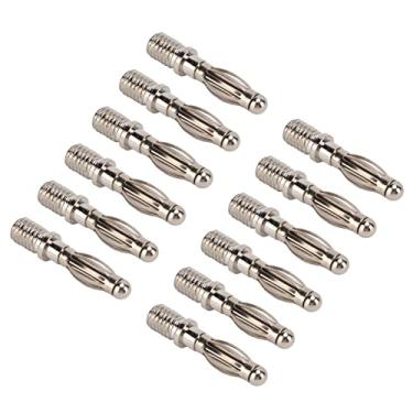 Imagem de Plugue de banana, Conector macho de plugue de banana 4 mm de alta capacidade de carga de corrente para uso doméstico para teste eletrônico